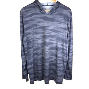 Anetik Men's Premium Performance Long Sleeve‎ Hoodie UPF 30+ Size LG Camo Pocket
